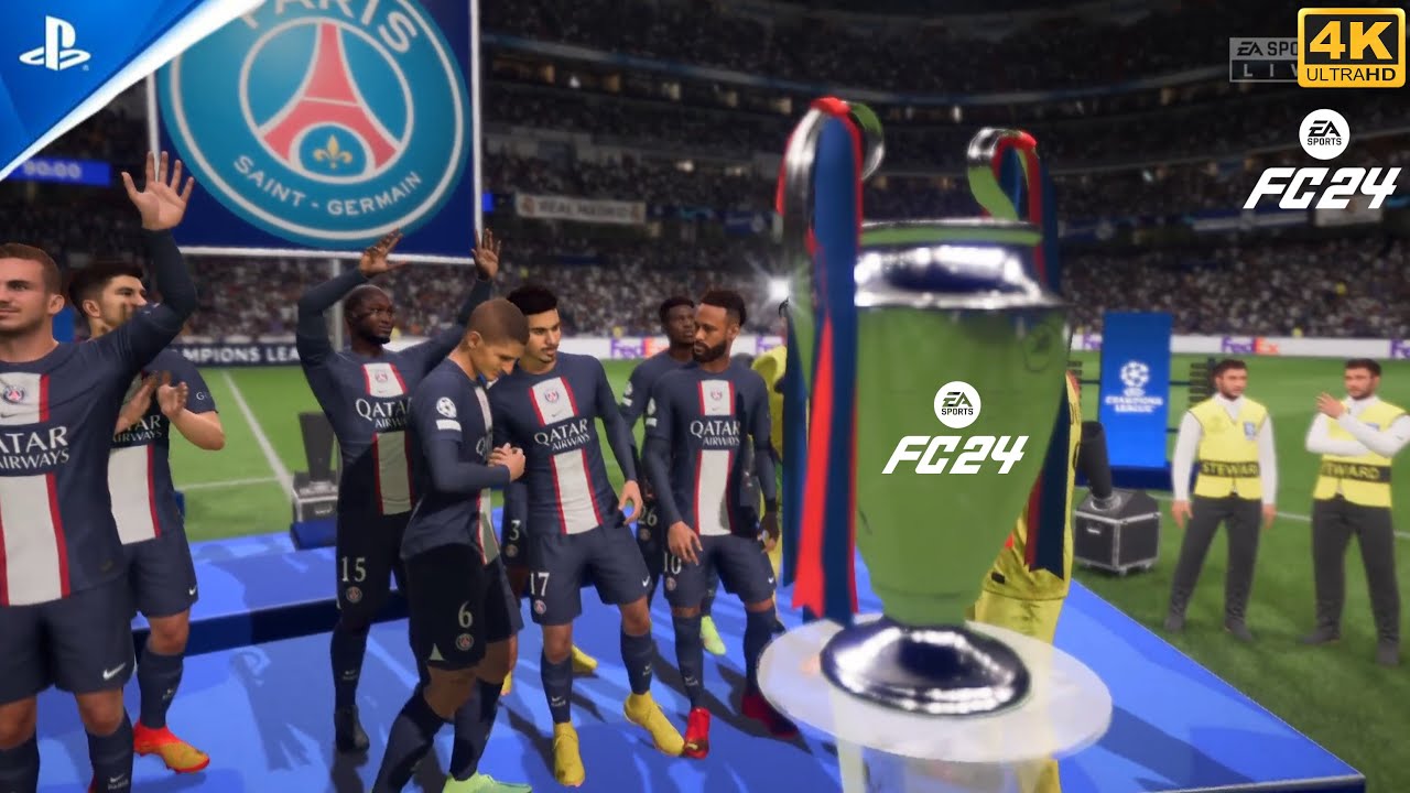 (PS4) FC 24 - REAL MADRID VS PSG UCL FINAL 2023[4kHDR].