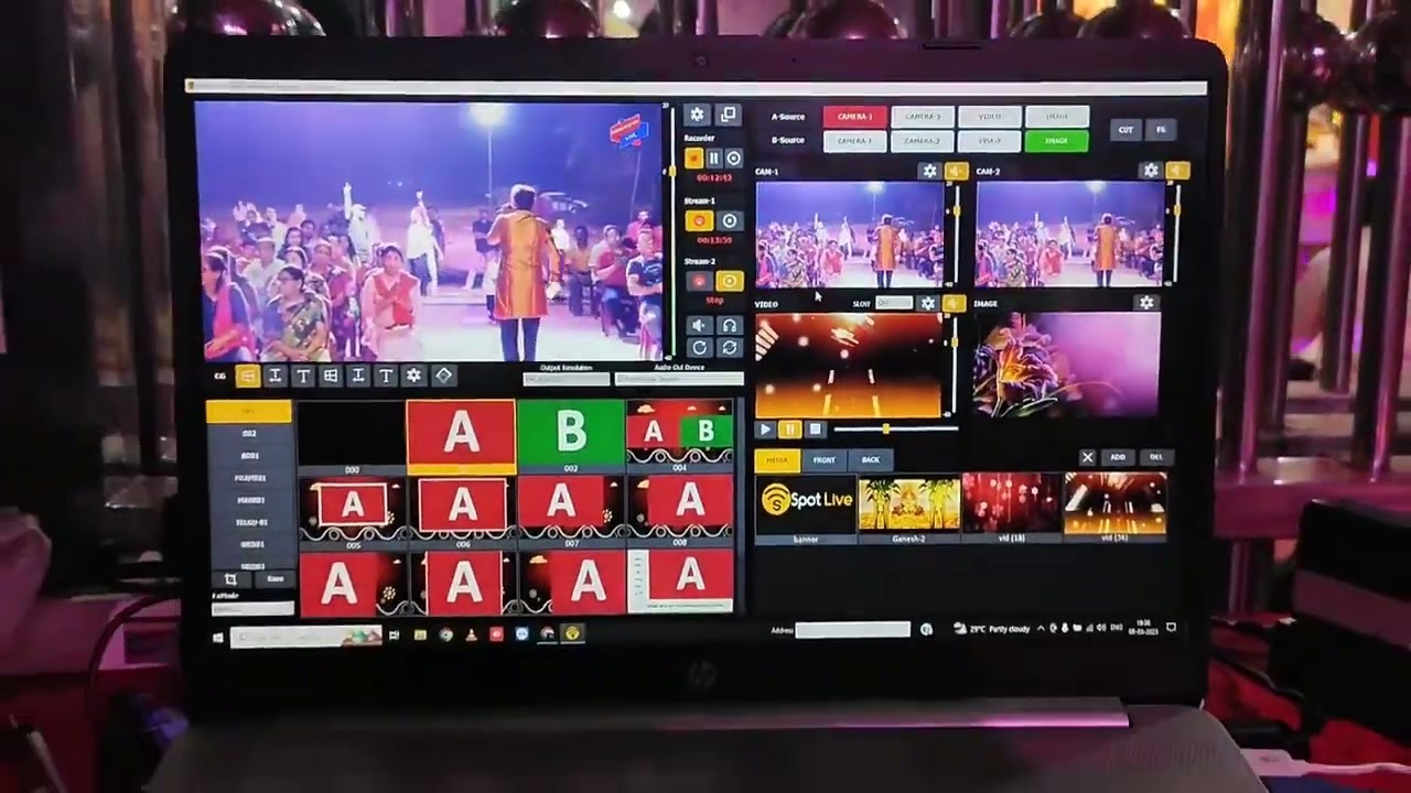 Live Satsang Event Shyam Baba Bhajan By Sri Ram Studio ,Kgp Using SpotLive Software