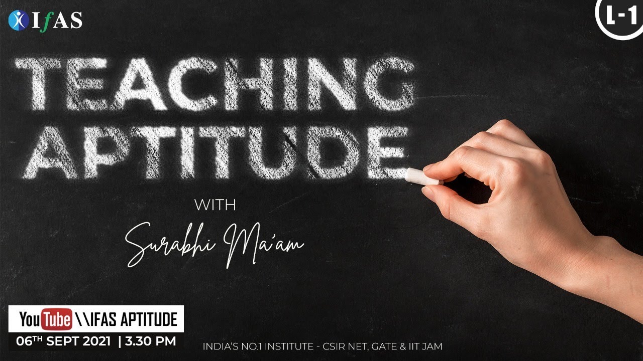 Teaching Aptitude for UGC NET & SET Paper 1 | L1 | IFAS