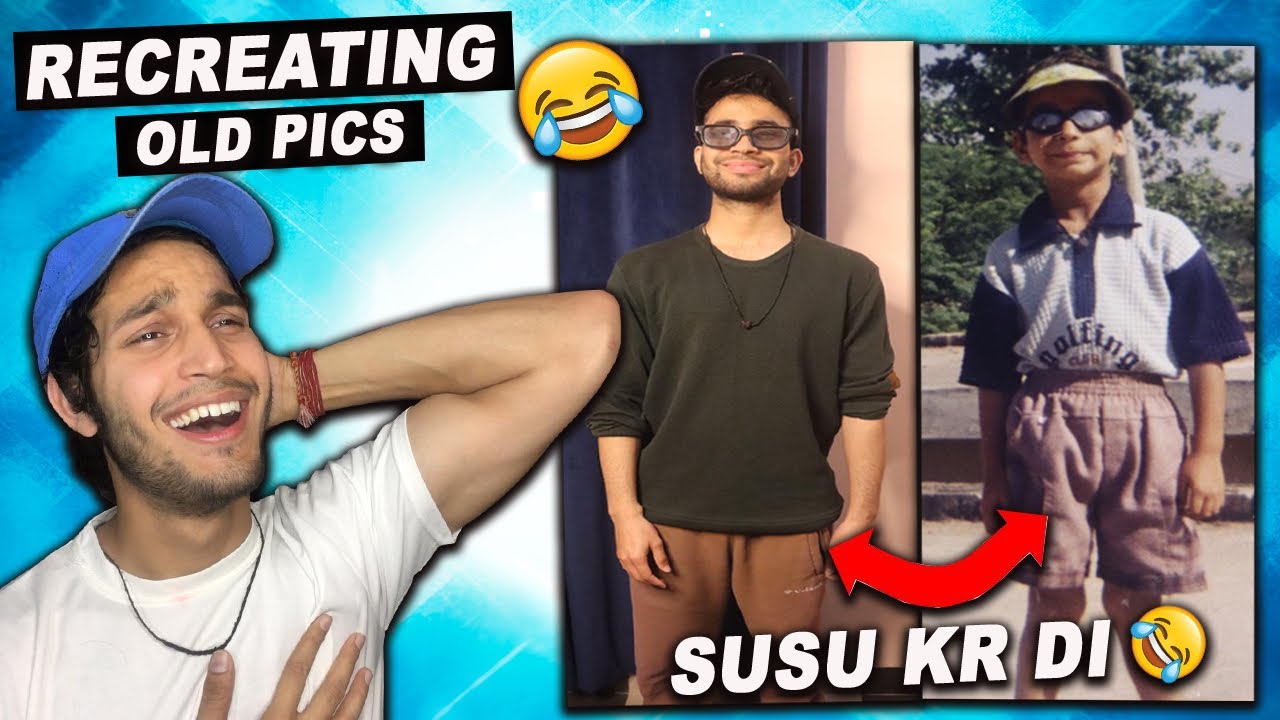Recreating Childhood Pictures FT. @Rohit Bamola 🤔KOI ITNA GANDA KAISE DIKH SAKTA HAI ????🤣
