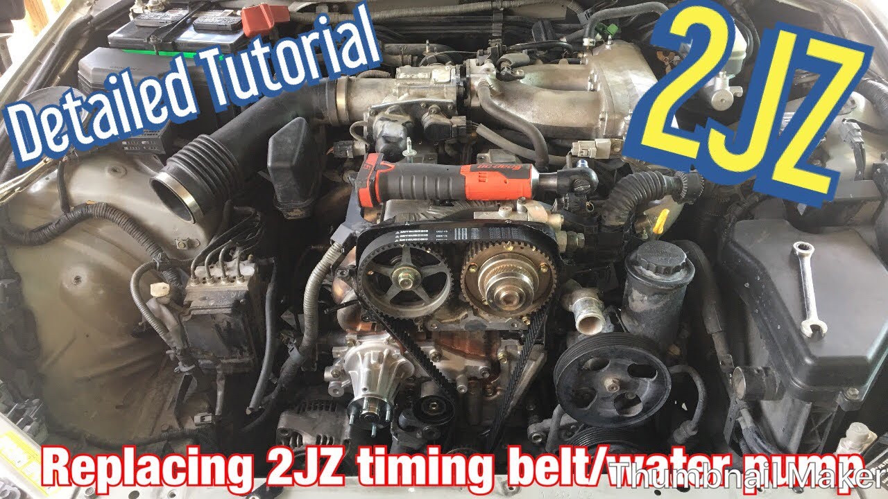 HOW TO REPLACE YOUR WATER PUMP/TIMING BELT 2JZ LEXUS IS300 (detailed step by step tutorial)