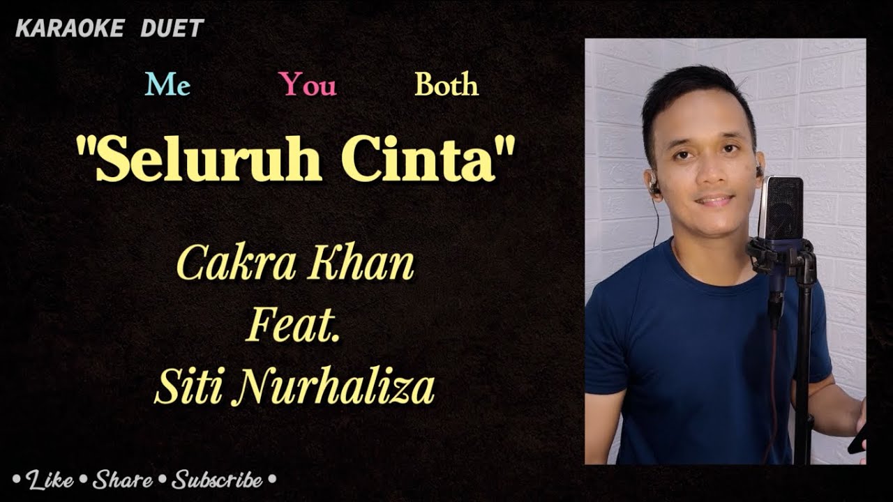 Seluruh Cinta (Karaoke Duet) | Part Cowok - Male Part Only Tanpa Vokal Cewek | Siti N & Cakra Khan