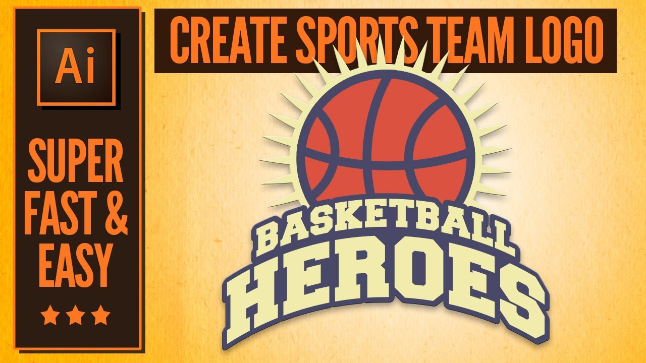 Illustrator Tutorial: How to create a sports team logo.
