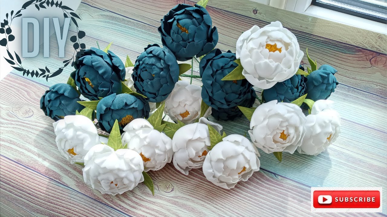 Піон для декору. Дуже просто. Без молда та шаблонів.Peony for decoration.. Without mold and template