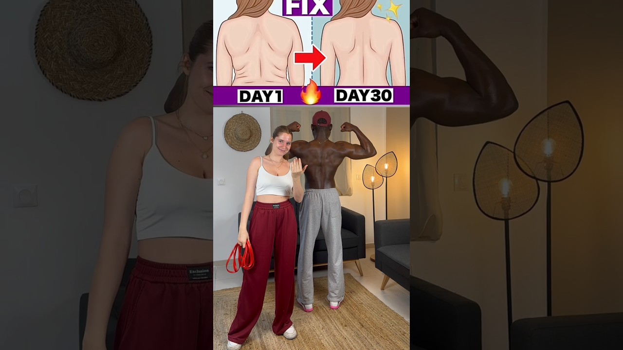 Perdre la graisse du dos en 30 jours 🔥 #fatloss #homeworkout #motivation #explore #sports