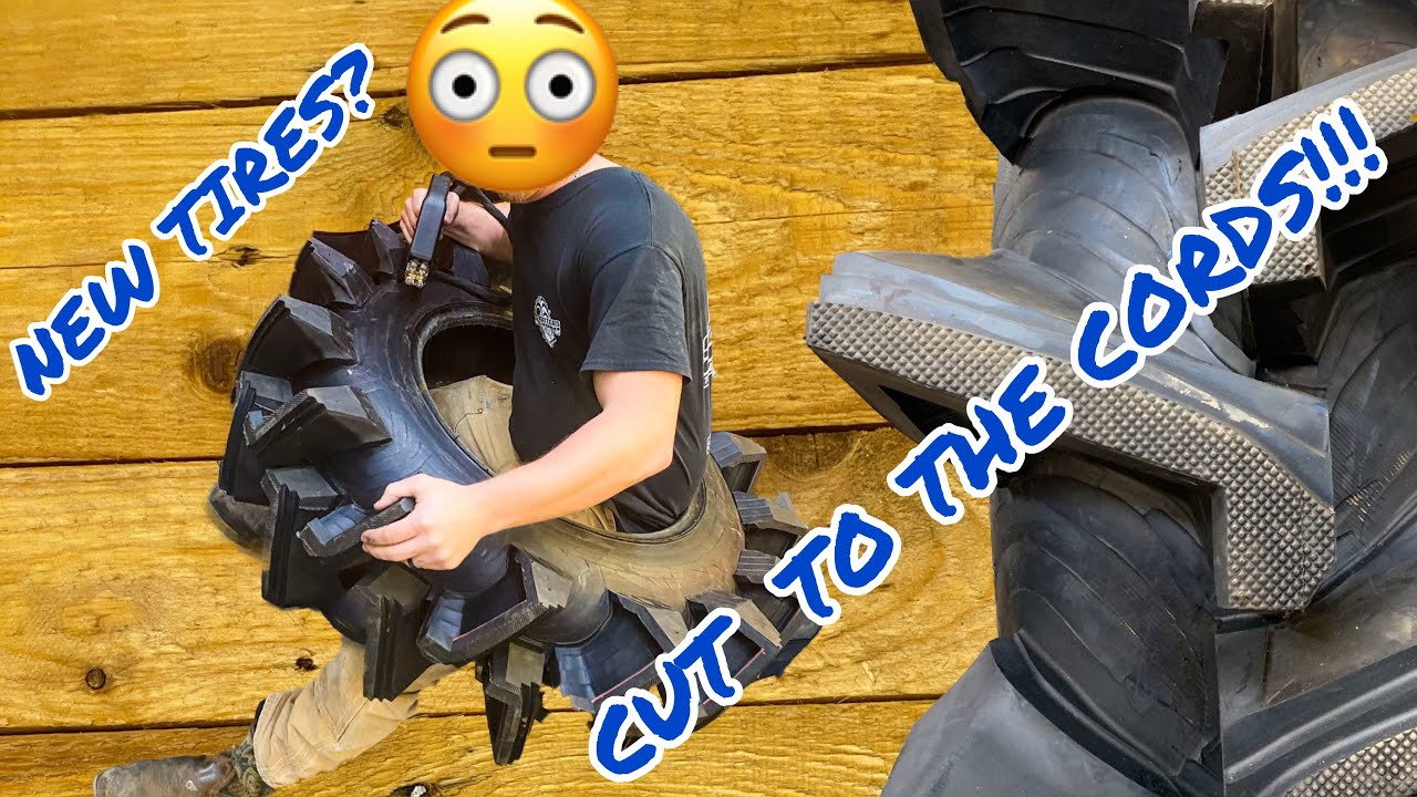 Cutting Brand New Paddy Tires To The Cords