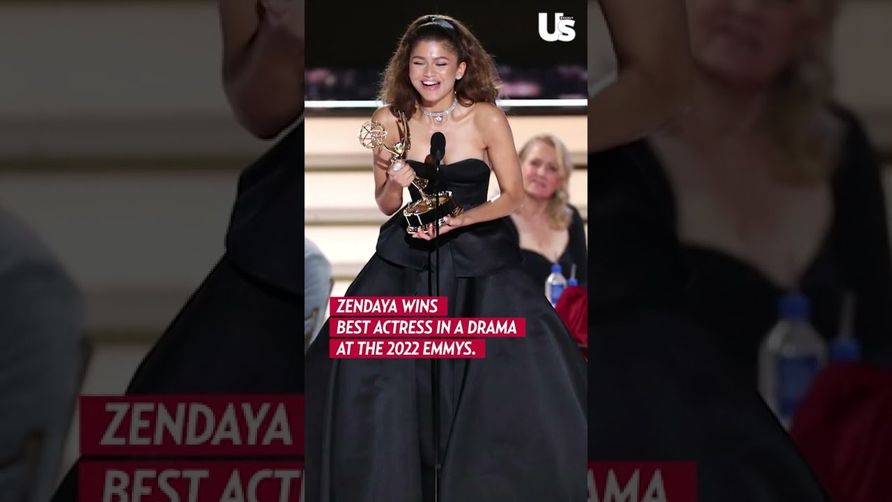 Zendaya Wins Best Actress At Emmys 2022 #Euphoria #Zendaya #Emmys2022 #Shorts