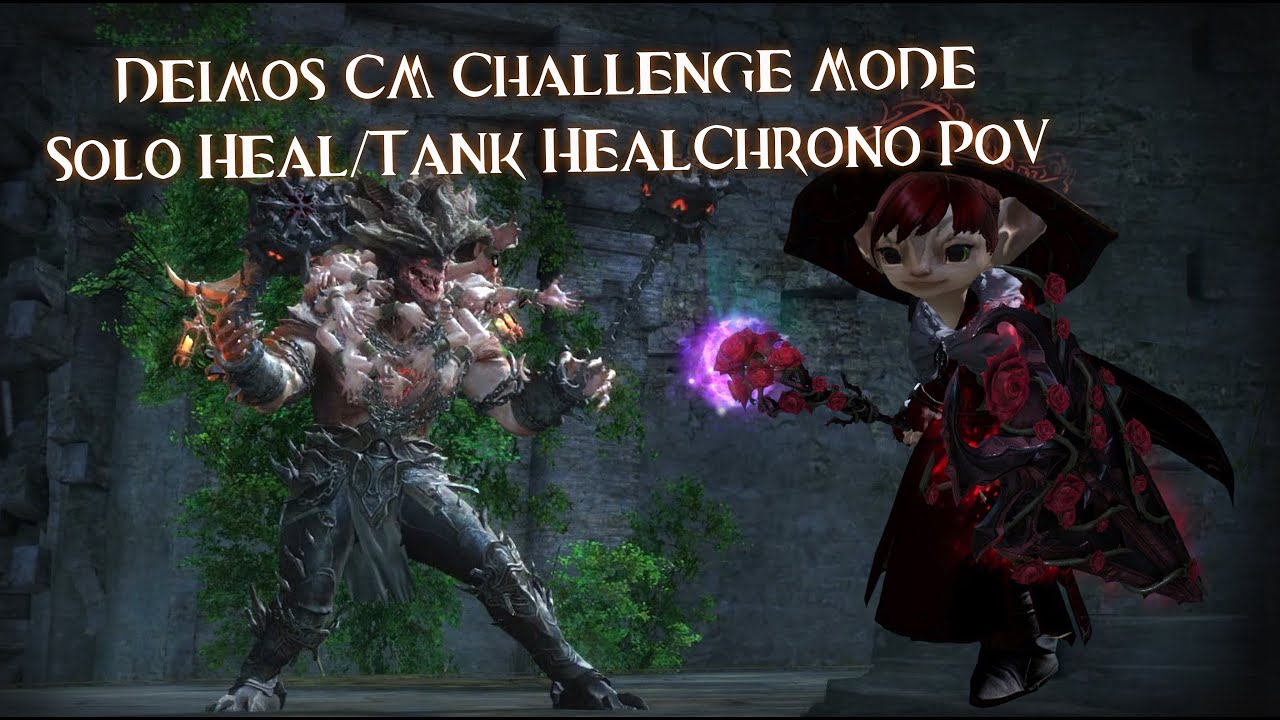 GuildWars2 Deimos CM - Solo Heal/Tank - HealChrono PoV