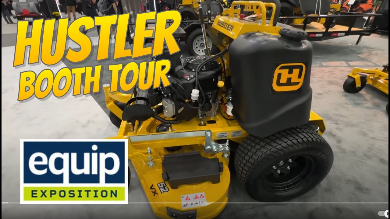 Tracked Prototype Mower at the HUSTLER Booth - EQUIP EXPO 2024