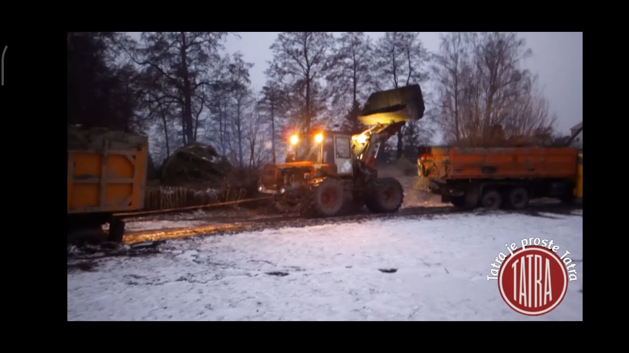 Tatra 815 a Tatra Terrno vyvážení rybníka,Zapadlá Tatra 815!!!!