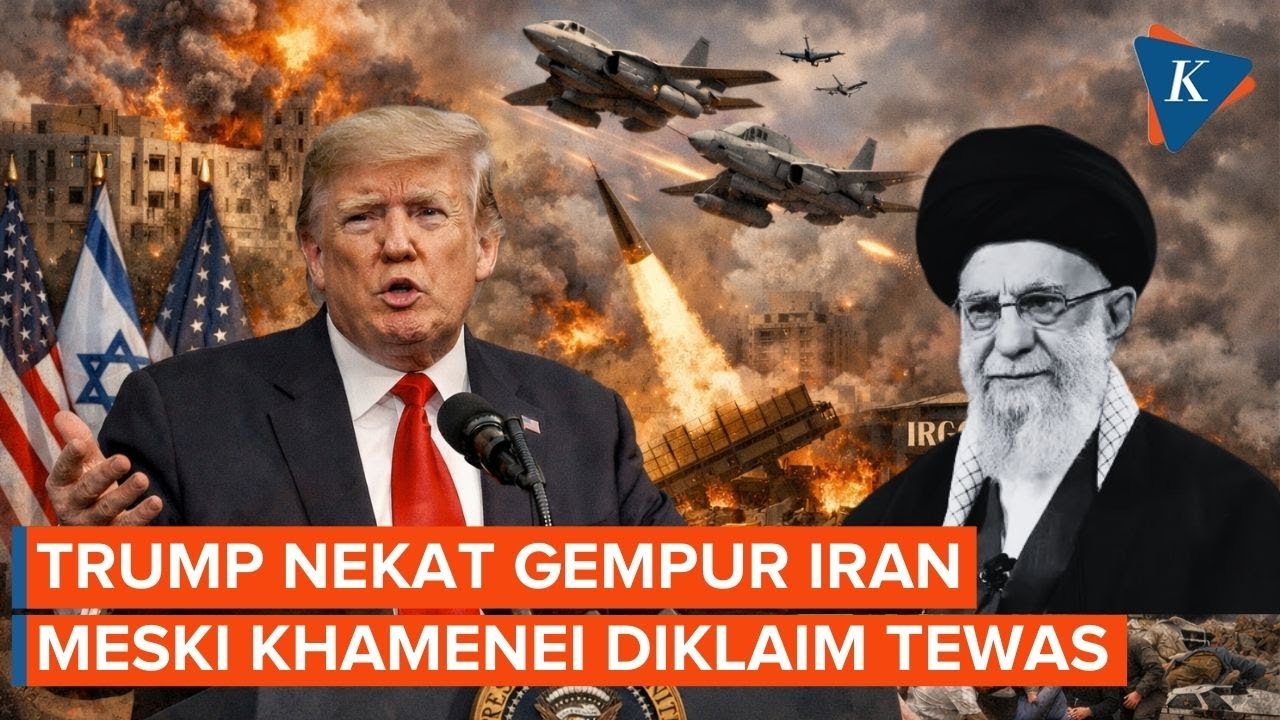 Trump Nekat Gempur Iran Tanpa Henti Meski Khamenei Disebut Tewas