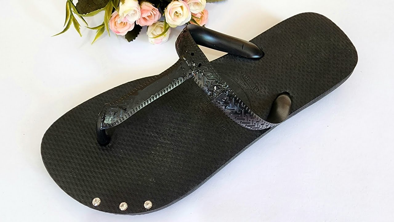 Como CORTAR a correia do chinelo em 