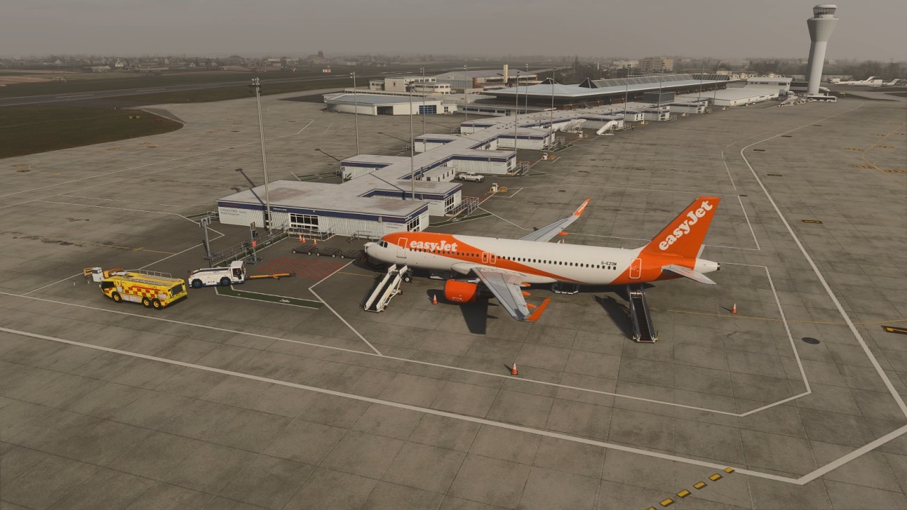 MSFS2024: Fenix easyJet Airbus A320 London Gatwick LGW EGKK Airport to Jersey Airport JER EGJJ