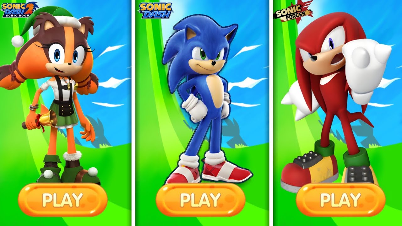 Sonic Dash Vs Sonic Boom Vs Sonic Forces - Gameplay walkthrough (Android, iOS)