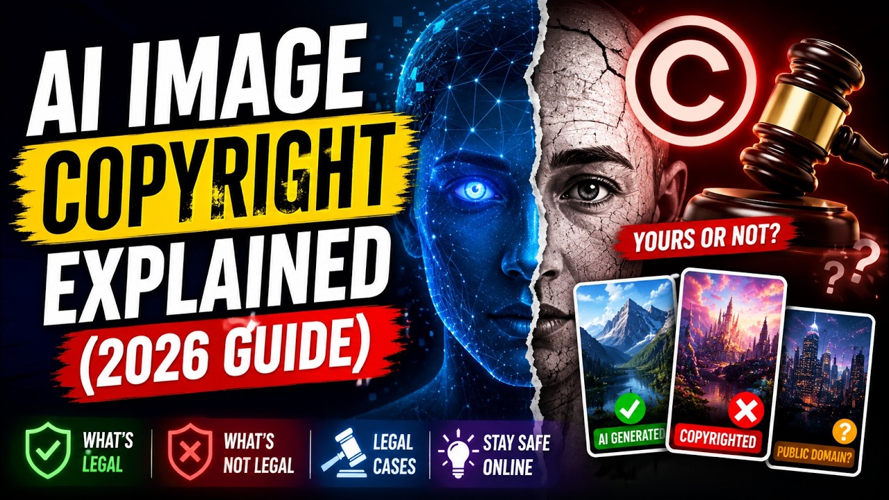 AI Image Copyright Explained (2026 Guide) || Before You Use AI Images, Watch This!