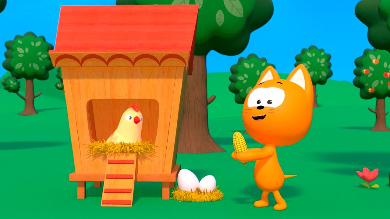 El gatito Kot&eacute; | Gatito cartero | Canciones infantiles y dibujos animados