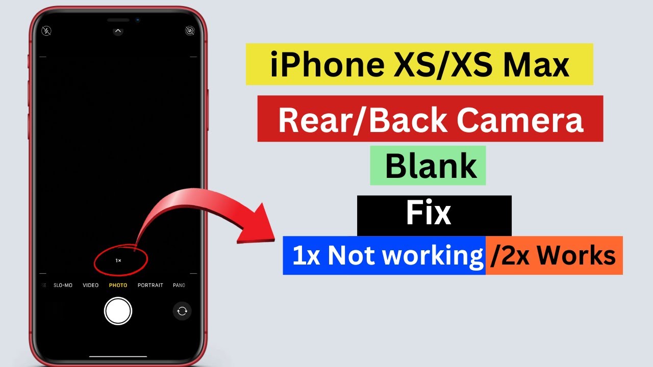 Исправление ошибки задней камеры 1X для iPhone XS/XS Max! Задняя камера 1X не работает, но 2X раб...