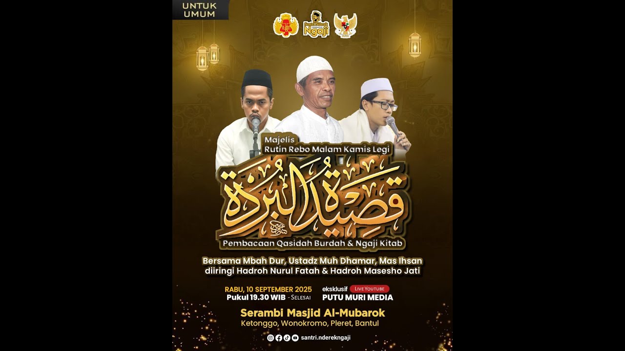 MAJELIS  BURDAH ::: MASJID AL - MUBAROK KETONGGO