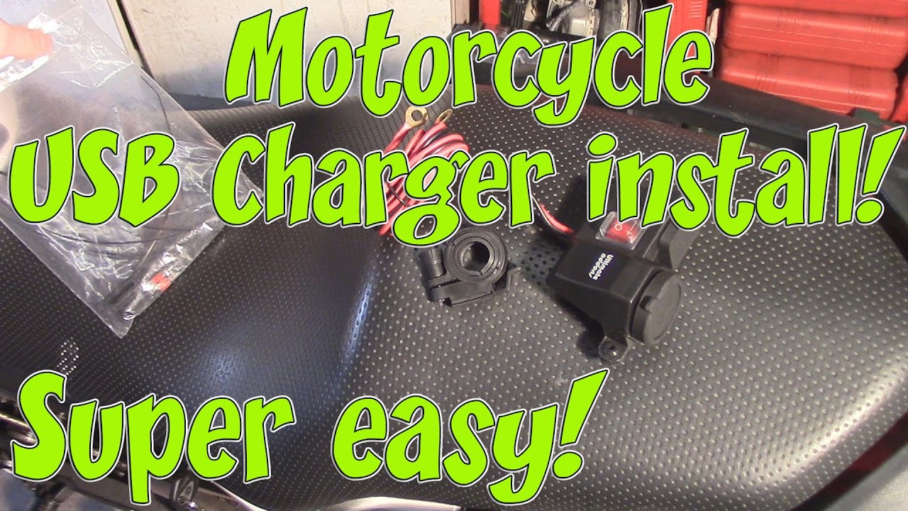 Installing Motorcycle USB Charger! Super easy!