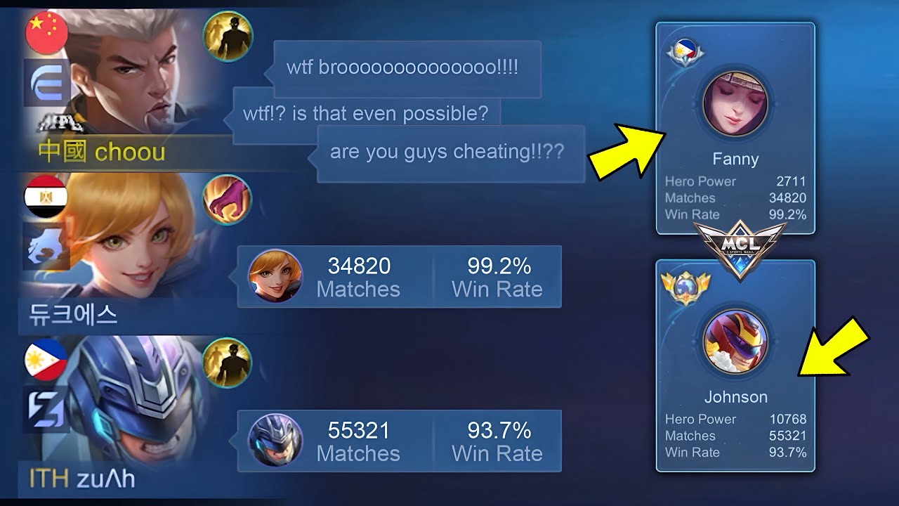 I GOT HUMBLED!! I MET 50K MATCHES JOHNSON & 30K MATCHES FANNY IN MCL!! - NOT CLICKBAIT!!