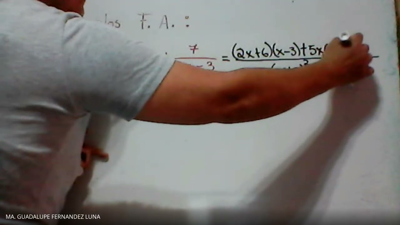 Fracciones algebraicas ejemplo parte 3