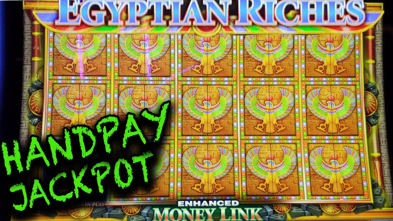 My 1st HANDPAY JACKPOT EVER on Egyptian Riches Slot Machine in Vegas!