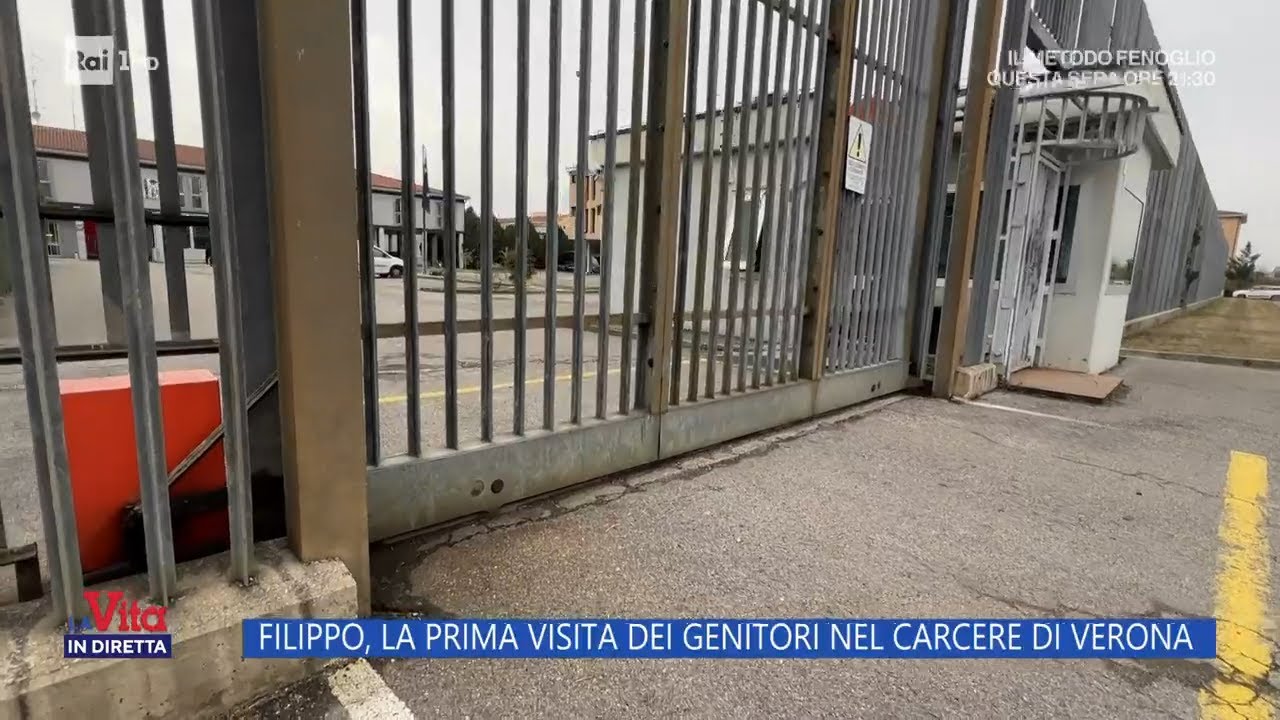 Filippo, la prima visita dei genitori nel carcere di Verona - La vita in diretta 04/12/2023