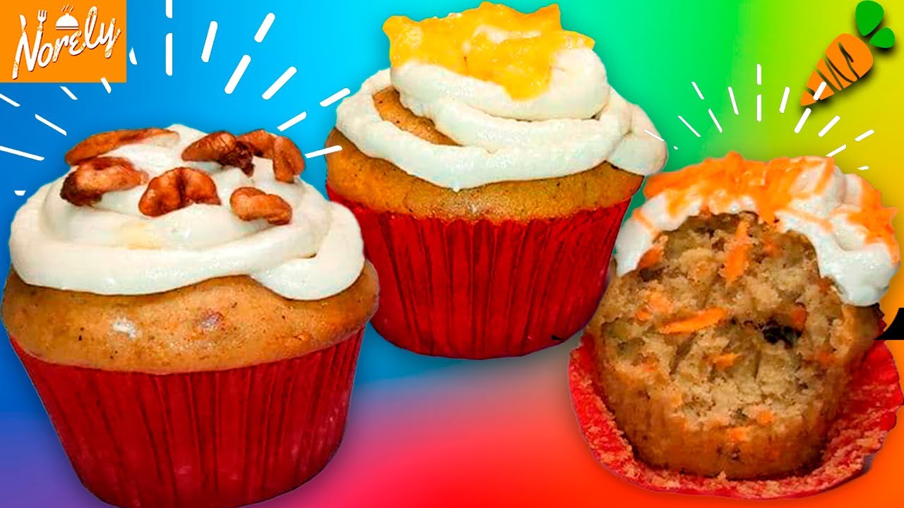 Cómo preparar unos ricos Cupcakes de Zanahoria, Nuez y Pasas