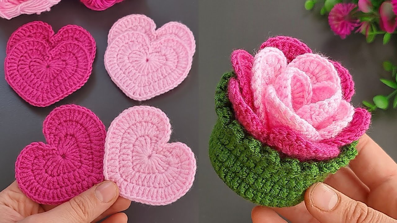 3 in 1👍 Get Ready to WOW with These Colorful Heart Coasters for Coffee Cups 💰Motif,Coaster,Flower.