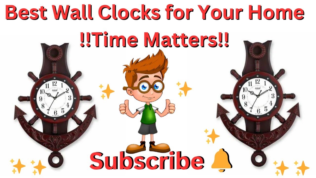 Ship steering anchor wall clock with pendulum