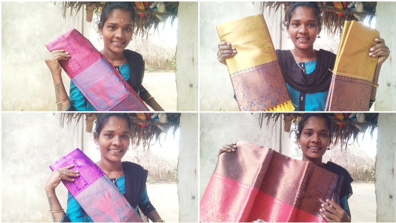 கல்யாணத்துக்கு Saree  எடுத்துட்டு வந்தாச்சி | Gramathu Ponnu Saranya