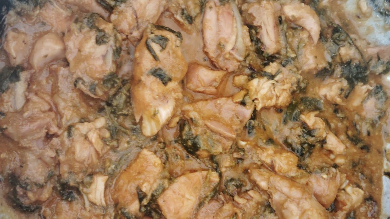 Palak Chicken Making Explained in Telugu!