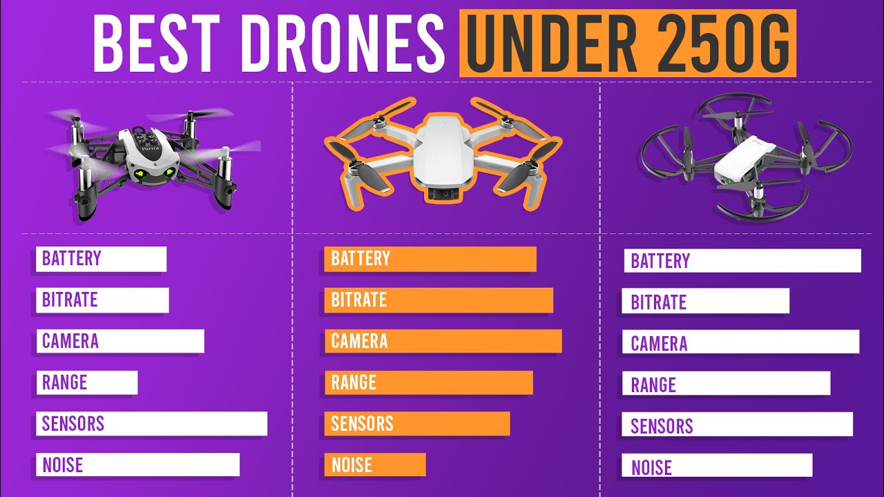Top 7 Drones Under 250 grams in 2020(no registration required)