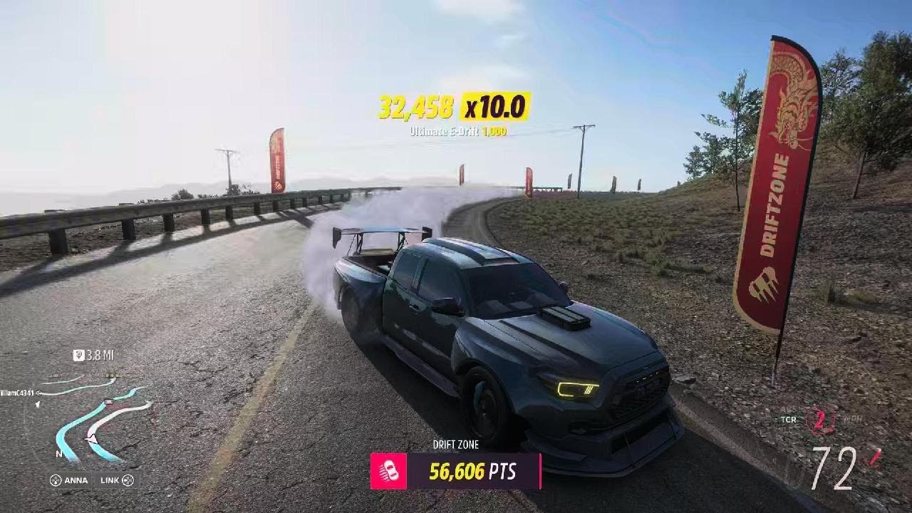 Forza Horizon 5 Down Hill On The Toyota Tacoma TRD