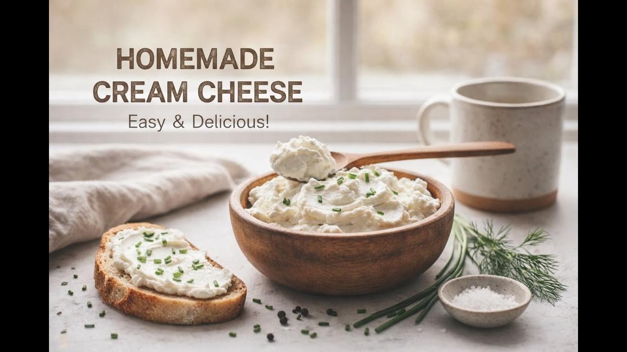 Only 3 Ingredients Cream Cheese | You’ll Stop Buying It Forever! ⭐