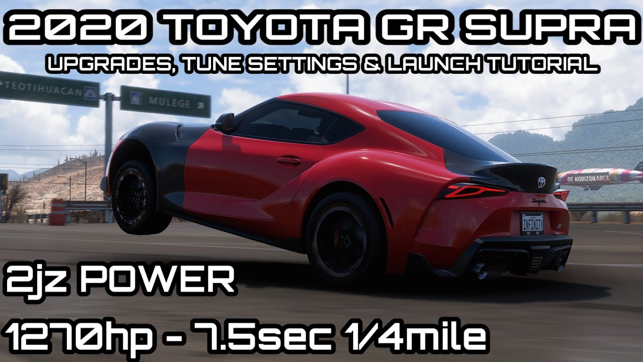 2JZ SWAPPED TOYOTA GR SUPRA - FORZA HORIZON 5 #forzahorizon5 #toyota #supra #2jz #trending #supramk5