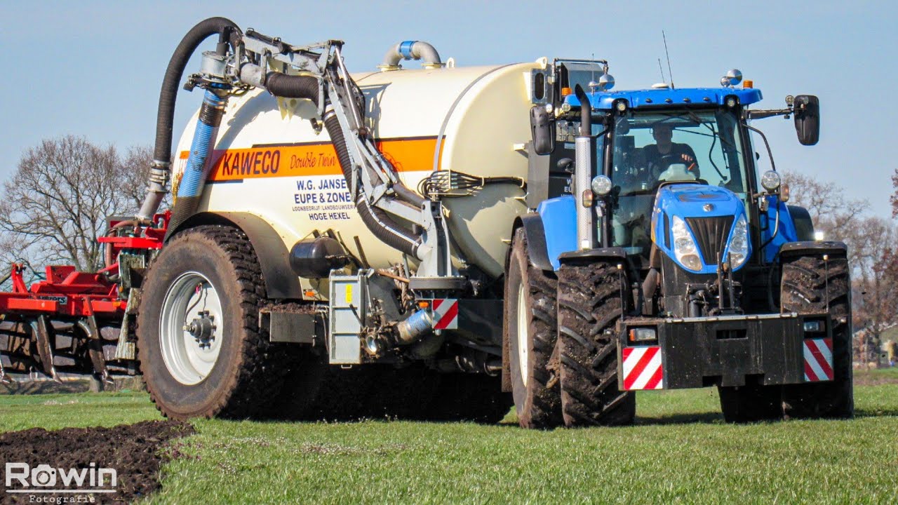 Slurry injection - Mestseizoen 2021- New Holland T7.070 - Kaweco - Loonbedrijf Jansen Eupe