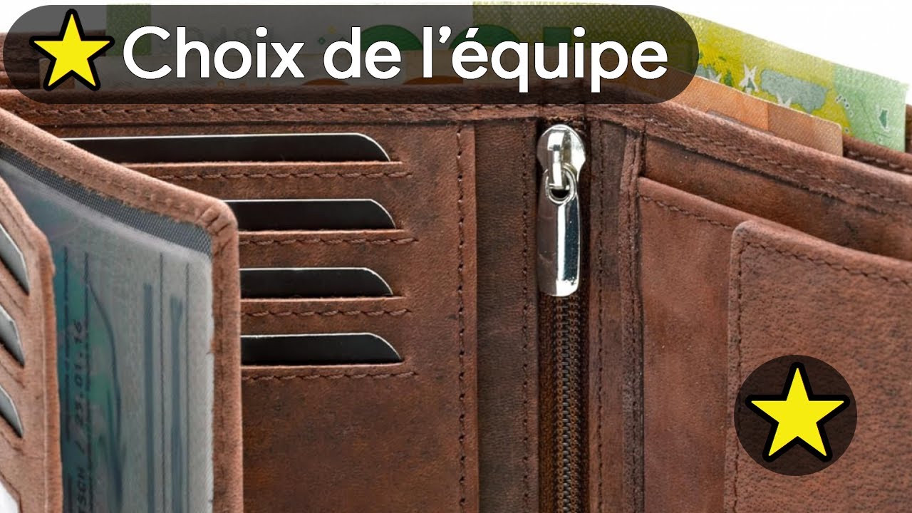 🏆 TOP 3 PORTEFEUILLE CUIR ANTI RFID 2025 👜