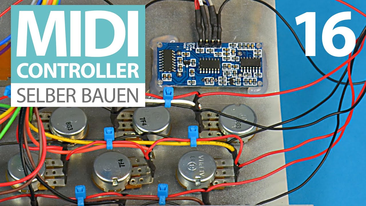 DIY MIDI-Controller E16 - Verkabeln, verkabeln, verkabeln
