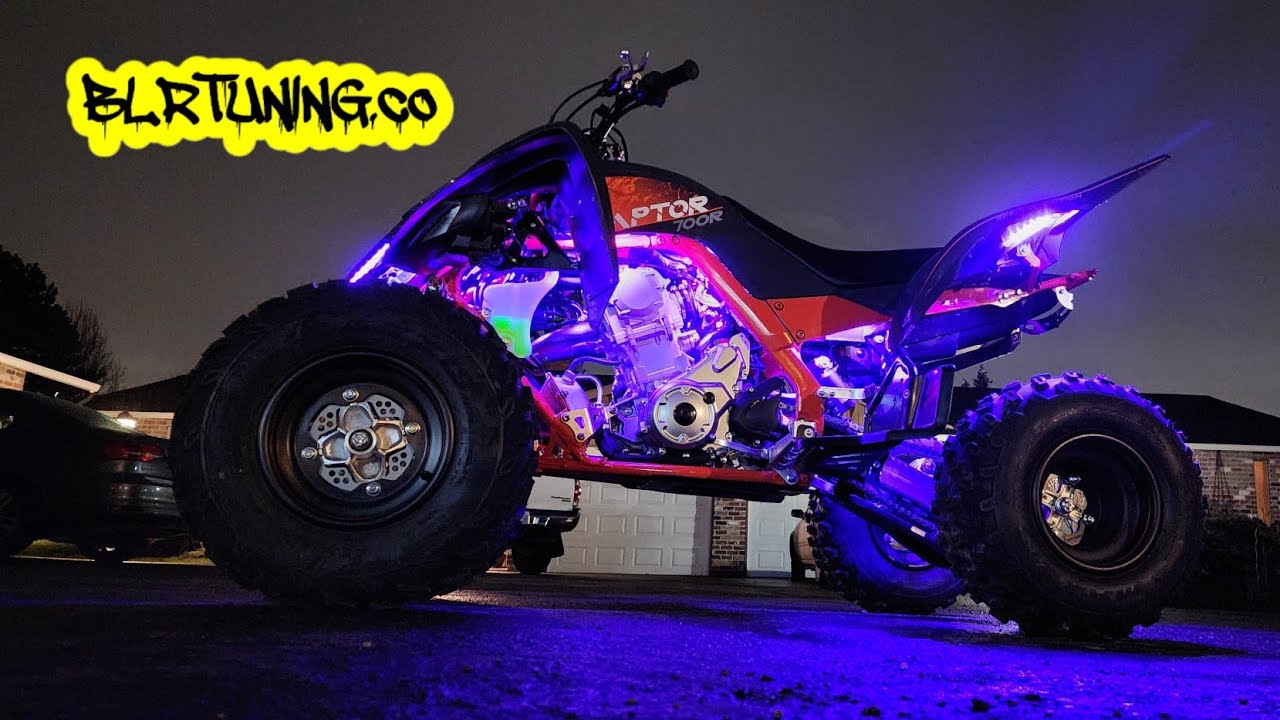 Установка комплекта скрытых светодиодов для квадроциклов ATV QUAD 4 WHEELER от BLR TUNING