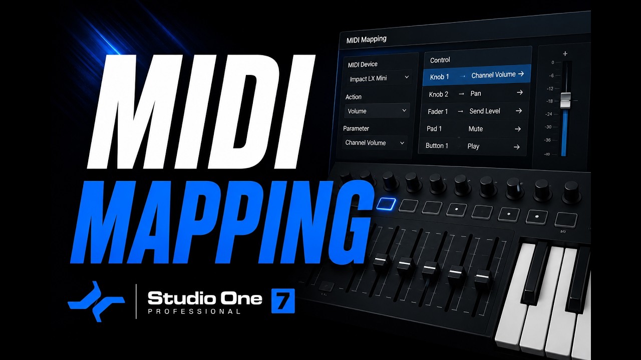 MIDI Mapping in Studio One Pro 7 | Assign Sounds to Every Key (Step-by-Step)