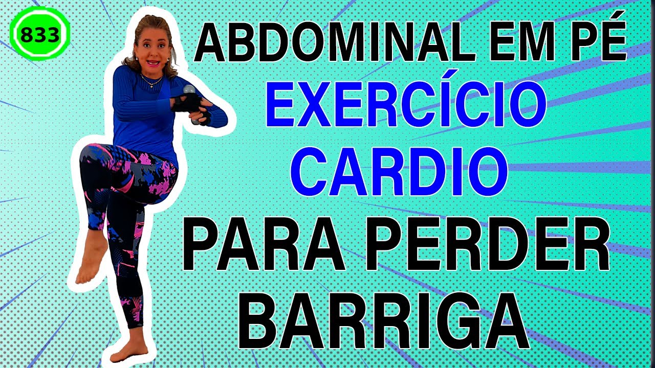 🔴 ABDOMINAL EM PÉ  🔥 EXERCÍCIO CARDIO 🔥 PARA PERDER BARRIGA  - VÍDEO 833