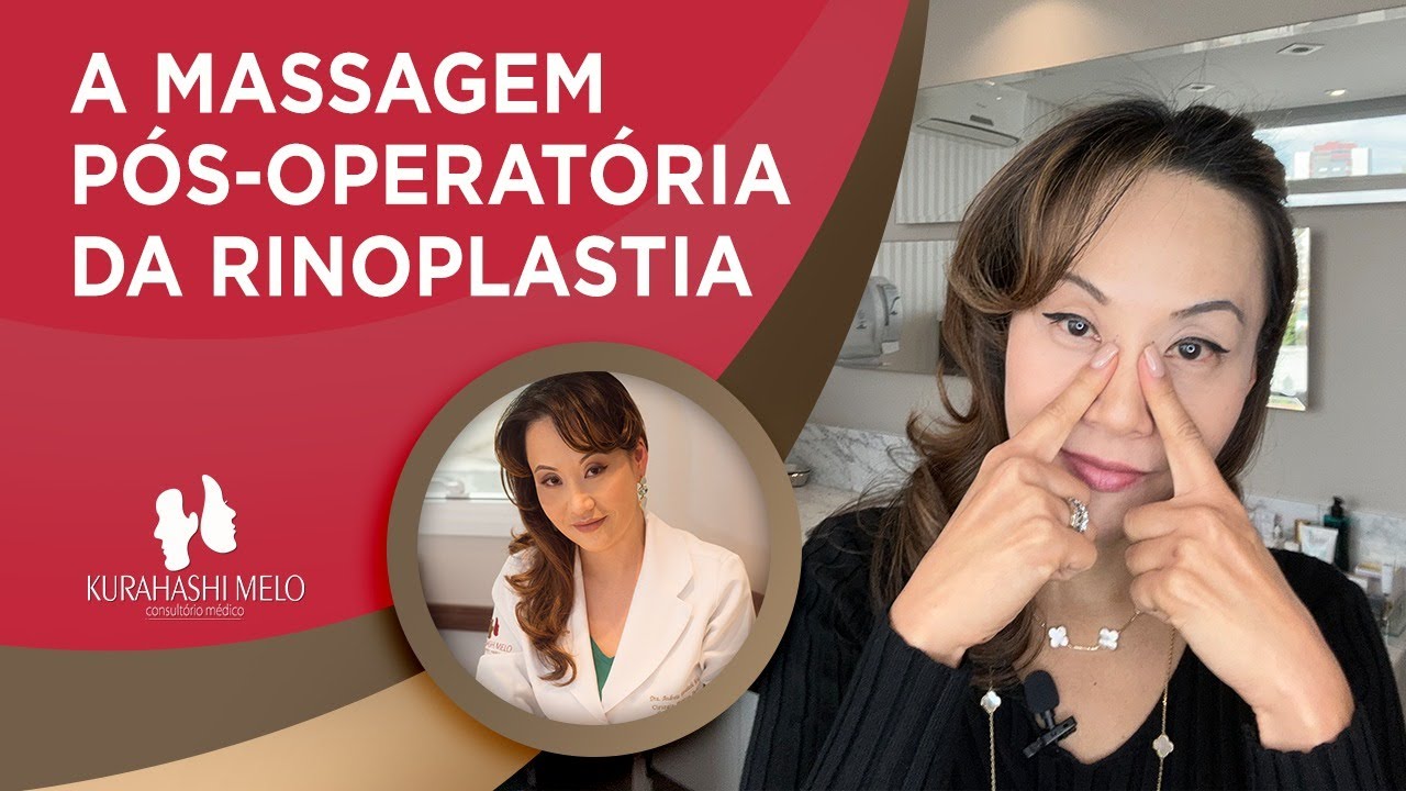 Como fazer massagem pós-operatória da rinoplastia!