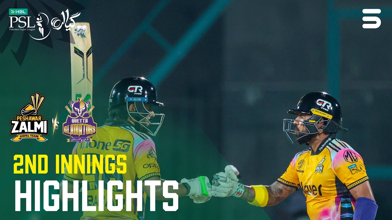 2nd Innings Highlights | Peshawar Zalmi vs Quetta Gladiators | Urdu | Match 23 | HBL PSL 11 | MZB1U