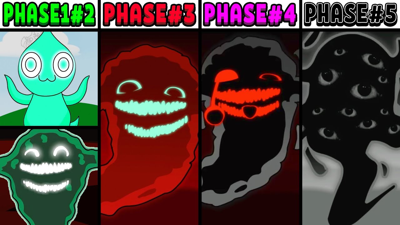 All Phases in New Incredibox Sprunki Oc of Ghostly: From Phase 1 to Phase 5