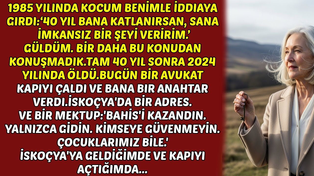 1985 yılında kocam benimle iddiaya girdi: 'Bana 40 yıl katlanırsan sana bir şey veririm'