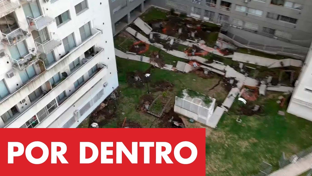 TELENOCHE DENTRO DEL COMPLEJO DERRUMBADO: 300 FAMILIAS NO PUEDEN VOLVER A SUS CASAS - ¡EN VIVO!
