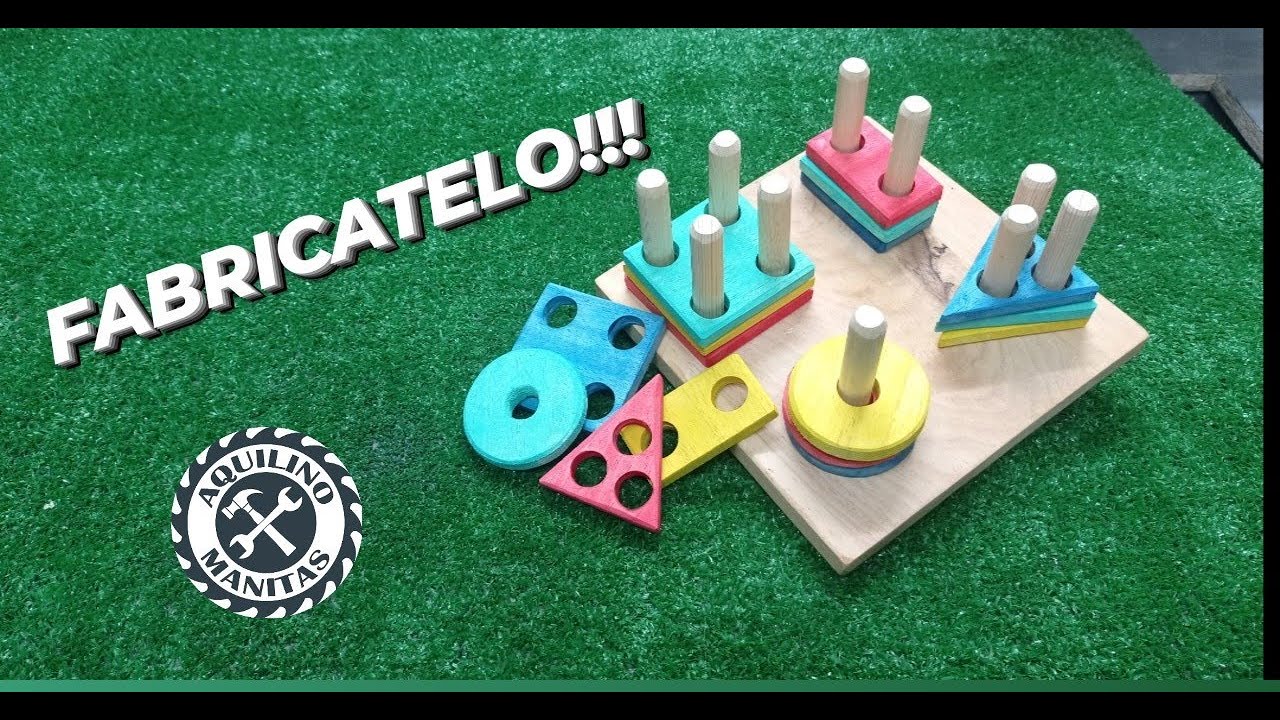 Como hacer un JUGUETE de MADERA DIDACTICO.