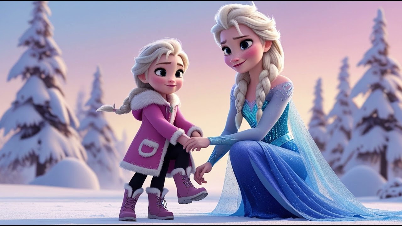 Elsa and Her Daughter’s  Snow Boots