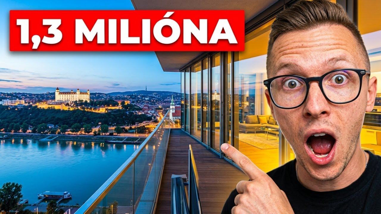 Eurovea Tower - AKO vyzerá výhľad z LUXUSNÉHO BYTU za 1,3 MILIONA EUR?